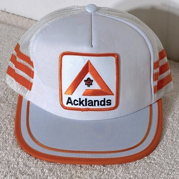 Vintage Acklands Mesh Snap Back Trucker Hat - Picture 1 of 8